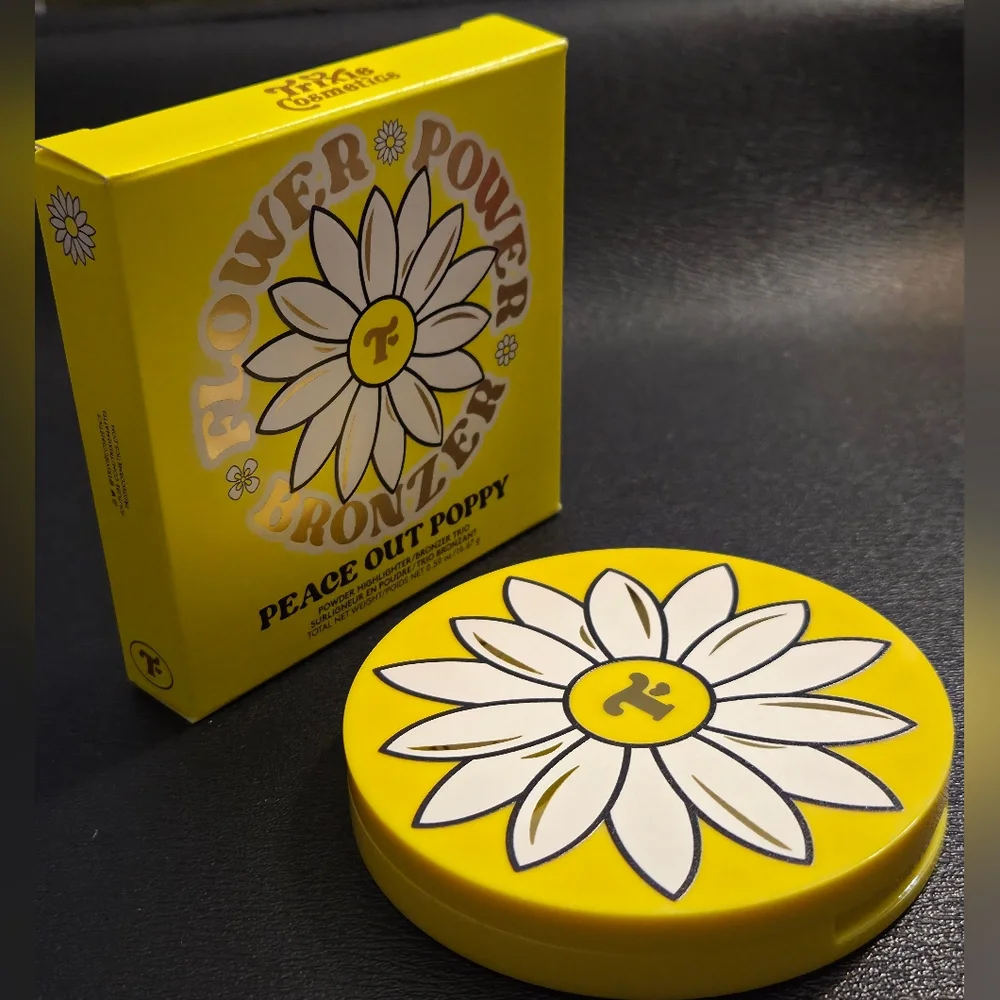 Trixie Cosmetics Peace Out Poppy Flower Power Powder Highlighter/Bronzer Trio